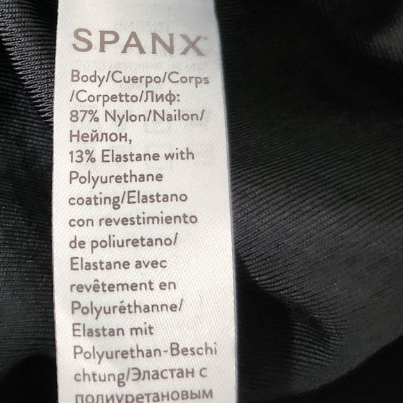 Spanx Womens Leggings Medium Black Faux Leather Stretch High Rise Stretch - Picture 5 of 10